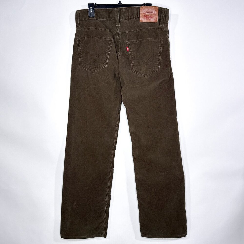 Levi's 549 Corduroy The Original Jeans Low Loose Brown Size 34x32 - Picture 14 of 16